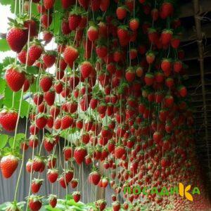 Клубника ампельная Анастасия купить по цене от 370р. в интернет-магазине «Посадика» с доставкой почтой в в Красноуральске и по всей России – [изображение №1].